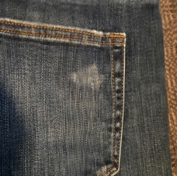 Guc Loft Sz 10 Skinny Women's Jeans W Stitch Details. Slit At Ankle. - Picture 9 of 13